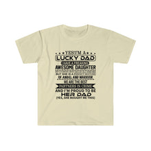 Load image into Gallery viewer, Yes! I'm A Lucky Dad Softstyle T-Shirt