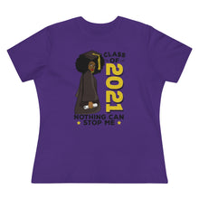 Load image into Gallery viewer, Class of 2021 women's premium shirt, graduation 2021 t-shirt purple