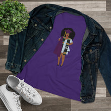Load image into Gallery viewer, Black Afro Queens Graduation T-Shirt, College Grad Gift, African American T-Shirt, Women's Premium Tee