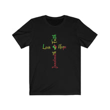 Load image into Gallery viewer, Juneteenth Love Faith Hope Tee
