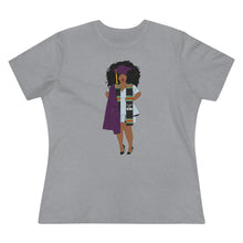 Load image into Gallery viewer, Black Afro Queens Graduation T-Shirt, College Grad Gift, African American T-Shirt, Women's Premium Tee