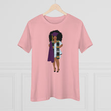 Load image into Gallery viewer, Black Afro Queens Graduation T-Shirt, College Grad Gift, African American T-Shirt, Women's Premium Tee