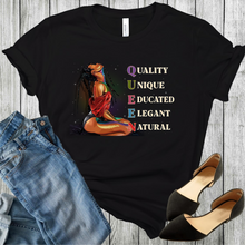 Load image into Gallery viewer, Black Queen Shirt, Women's African American T-Shirt, Black Apparel