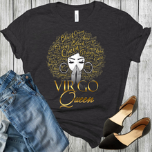Load image into Gallery viewer, Virgo Queen T-Shirt, African American T-Shirt