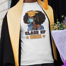 Load image into Gallery viewer, Class of 2021 women's premium shirt, graduation 2021 t-shirt white