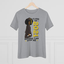Load image into Gallery viewer, Class of 2021 women's premium shirt, graduation 2021 t-shirt light gray