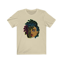 Load image into Gallery viewer, Colorful Locs Black Women's T-Shirt, African American T-Shirt