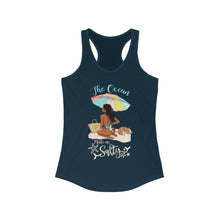 Load image into Gallery viewer, The Ocean Made Me Salty Women's Racerback Tank Top