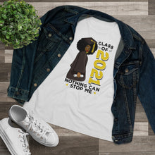 Load image into Gallery viewer, Class of 2021 women's premium shirt, graduation 2021 t-shirt white
