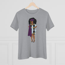 Load image into Gallery viewer, Black Afro Queens Graduation T-Shirt, College Grad Gift, African American T-Shirt, Women's Premium Tee