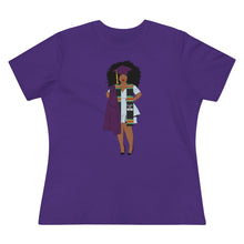 Load image into Gallery viewer, Black Afro Queens Graduation T-Shirt, College Grad Gift, African American T-Shirt, Women's Premium Tee