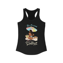 Load image into Gallery viewer, The Ocean Made Me Salty Women's Racerback Tank Top