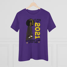 Load image into Gallery viewer, Class of 2021 women's premium shirt, graduation 2021 t-shirt purple
