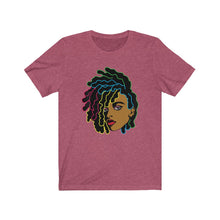 Load image into Gallery viewer, Colorful Locs Black Women&#39;s T-Shirt, African American T-Shirt
