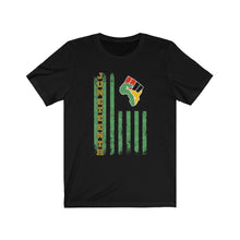 Load image into Gallery viewer, Juneteenth Distressed Flag Unisex Tee
