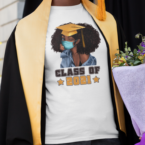 Class of 2021 women's premium shirt, graduation 2021 t-shirt white