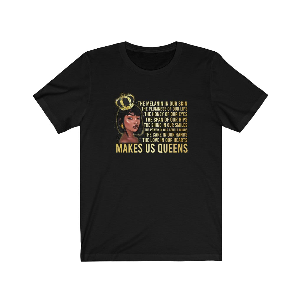 Melanin Queen Shirt, African American T-Shirt, Black Women T-Shirt, Black Apparel