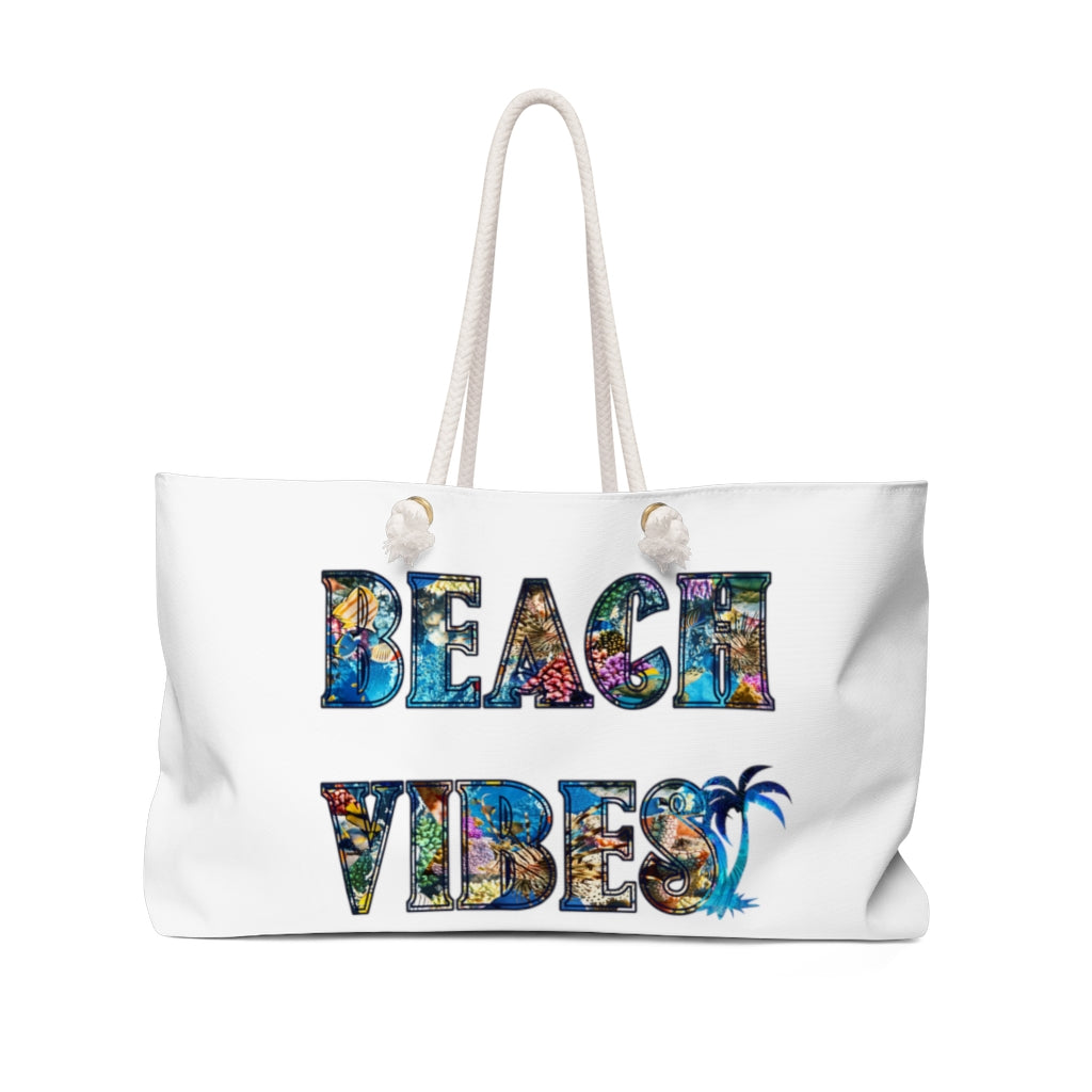 Beach Vibes Weekender Bag, Beach Bag 24x13