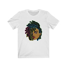 Load image into Gallery viewer, Colorful Locs Black Women&#39;s T-Shirt, African American T-Shirt
